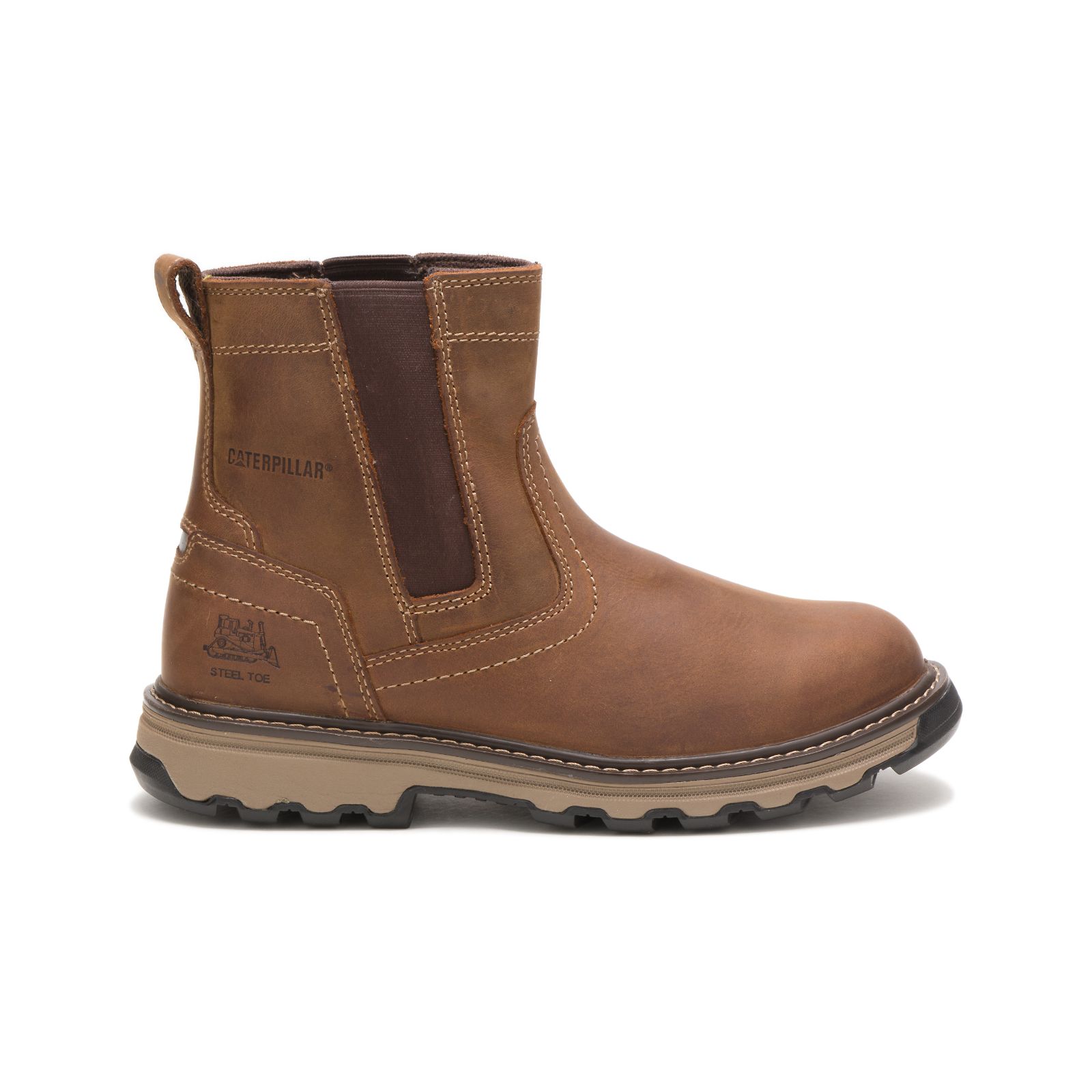 Caterpillar Boots South Africa - Cat Men's Pelton Steel Toe Steel Toe Boots Brown ST3054798